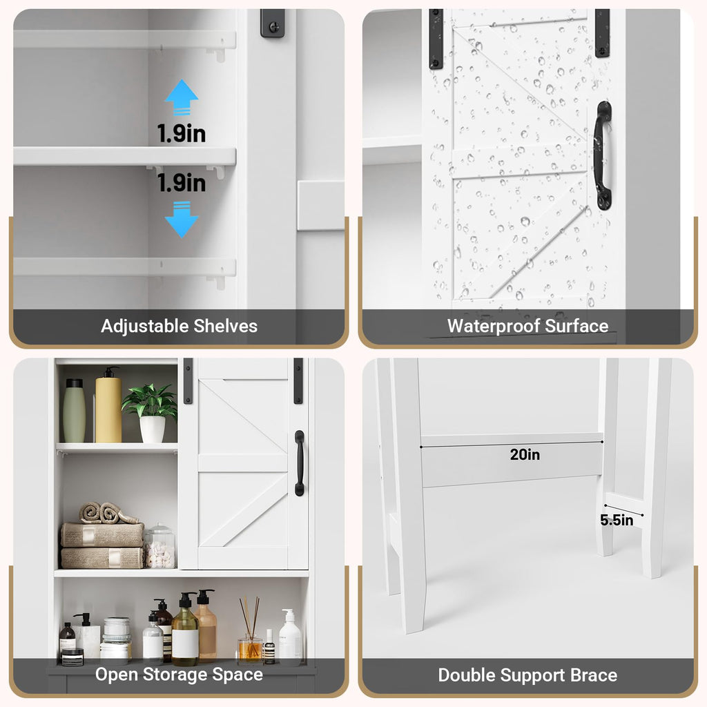 Over The Toilet Storage Cabinet, White M792755