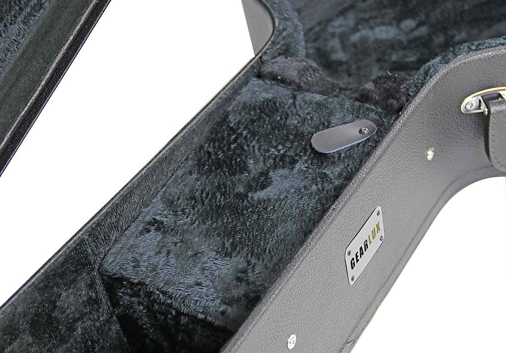 Black Acoustic Guitar Hardshell Case with Accessory Compartment C666073