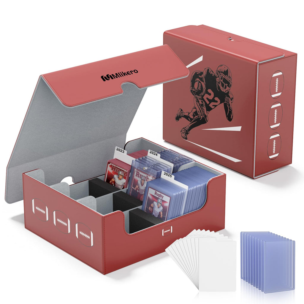 Football Card Storage Box with Magnetic Closure S1967
