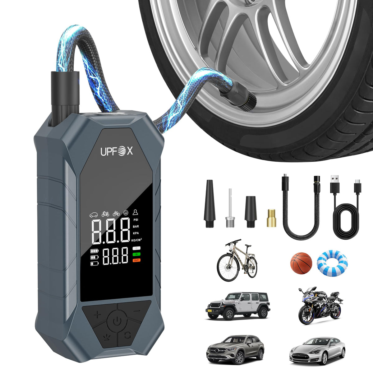 Portable Air Compressor 150PSI Digital Tire Inflator I70716