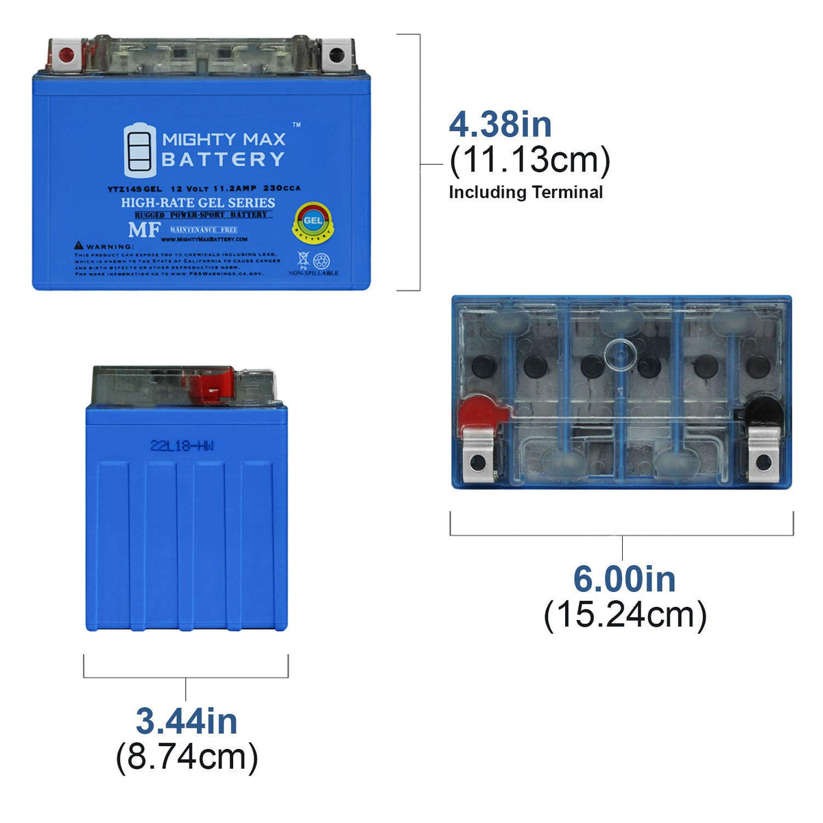 12V 11.2Ah Gel Battery E90500