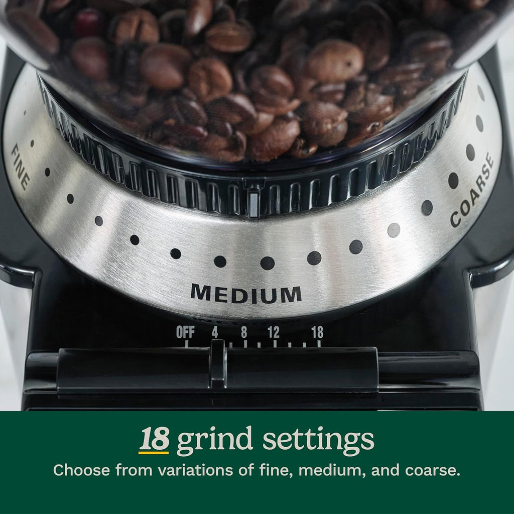 Electric Burr Coffee Grinder with 18-Position Grind Selector I8344