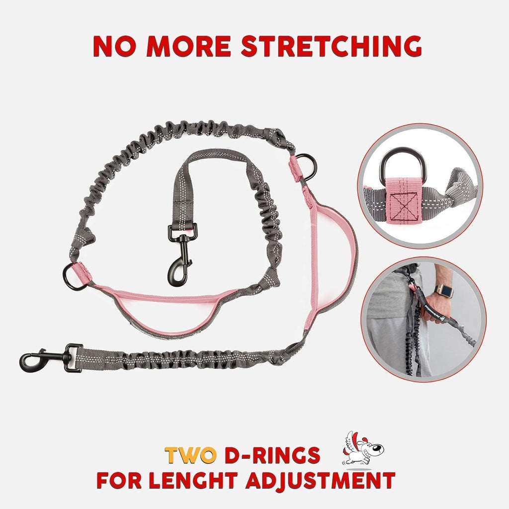 Hands Free Dog Leash for Large Dogs with Poop Bag Dispenser F678408