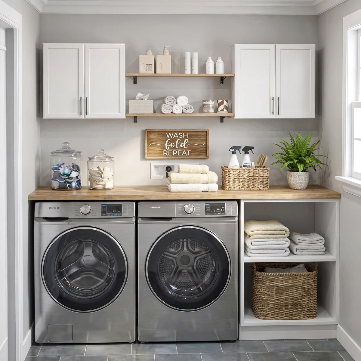 47.2" W Off White Wall Mounted Cabinet with Adjustable Shelf G368