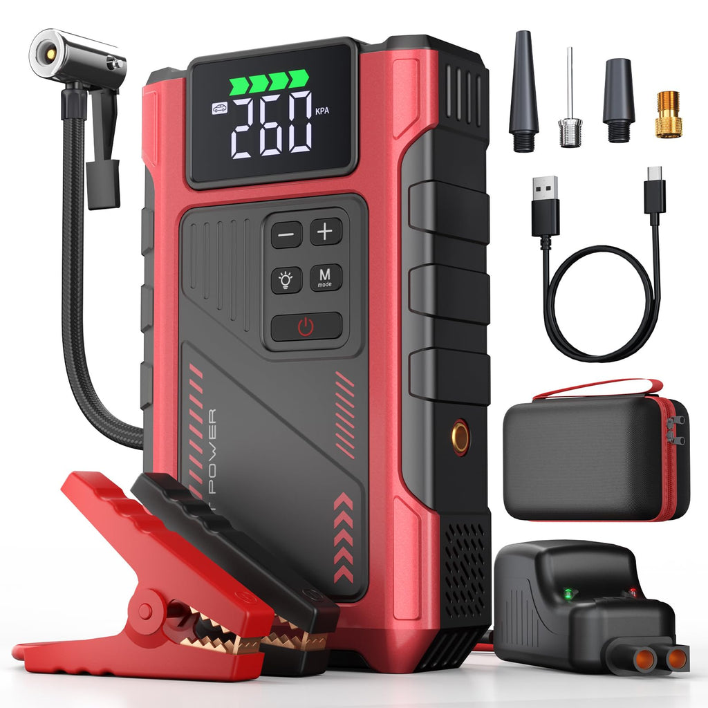 4500A Car Jump Starter with Air Compressor and 150PSI Tire Inflator Q58817