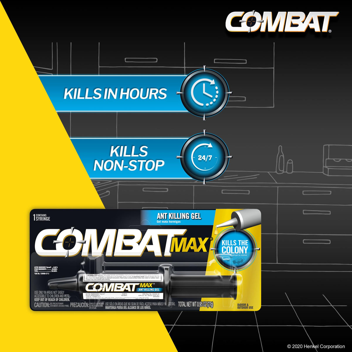 Combat Ant Killing Gel, 27 Gram P7738