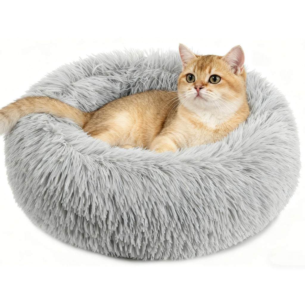Small Washable Plush Donut Cat Bed Q3744