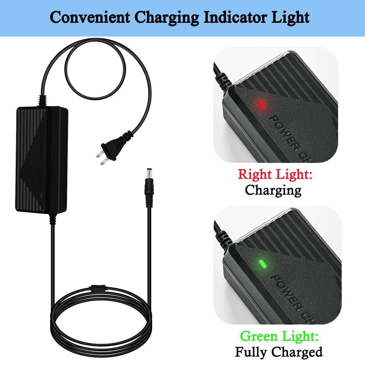 42V 2A Electric Scooter Charger with 4 Plugs C3687