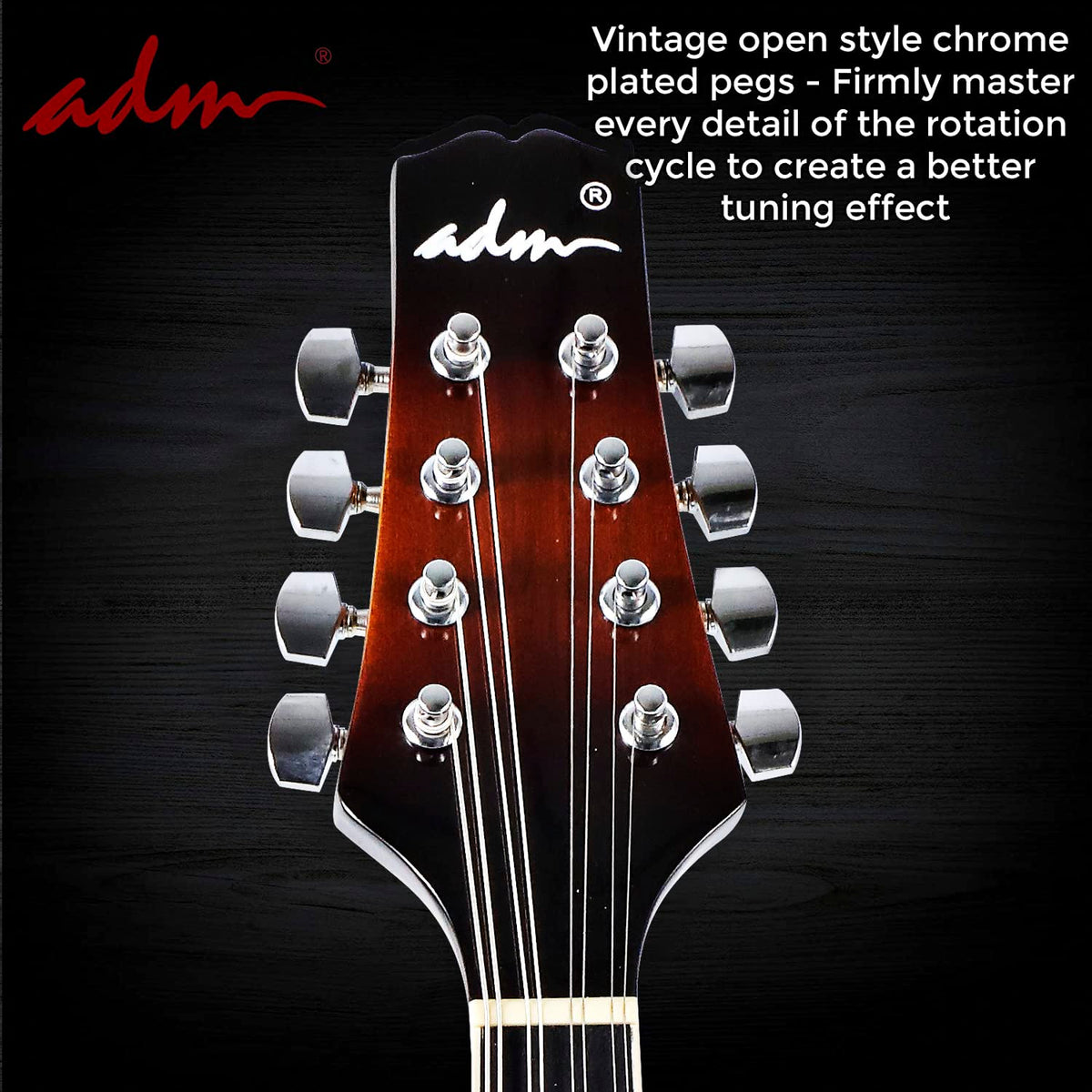 Wood A Style Mandolin Instrument Kit with Bag V6885