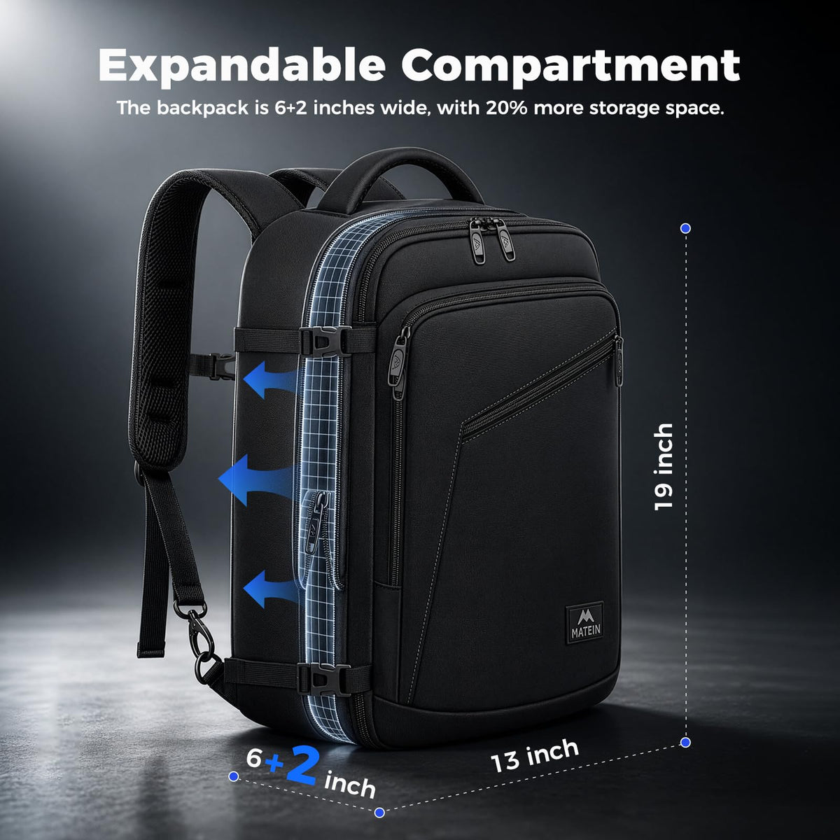 Extra Large Expandable Travel Backpack N754