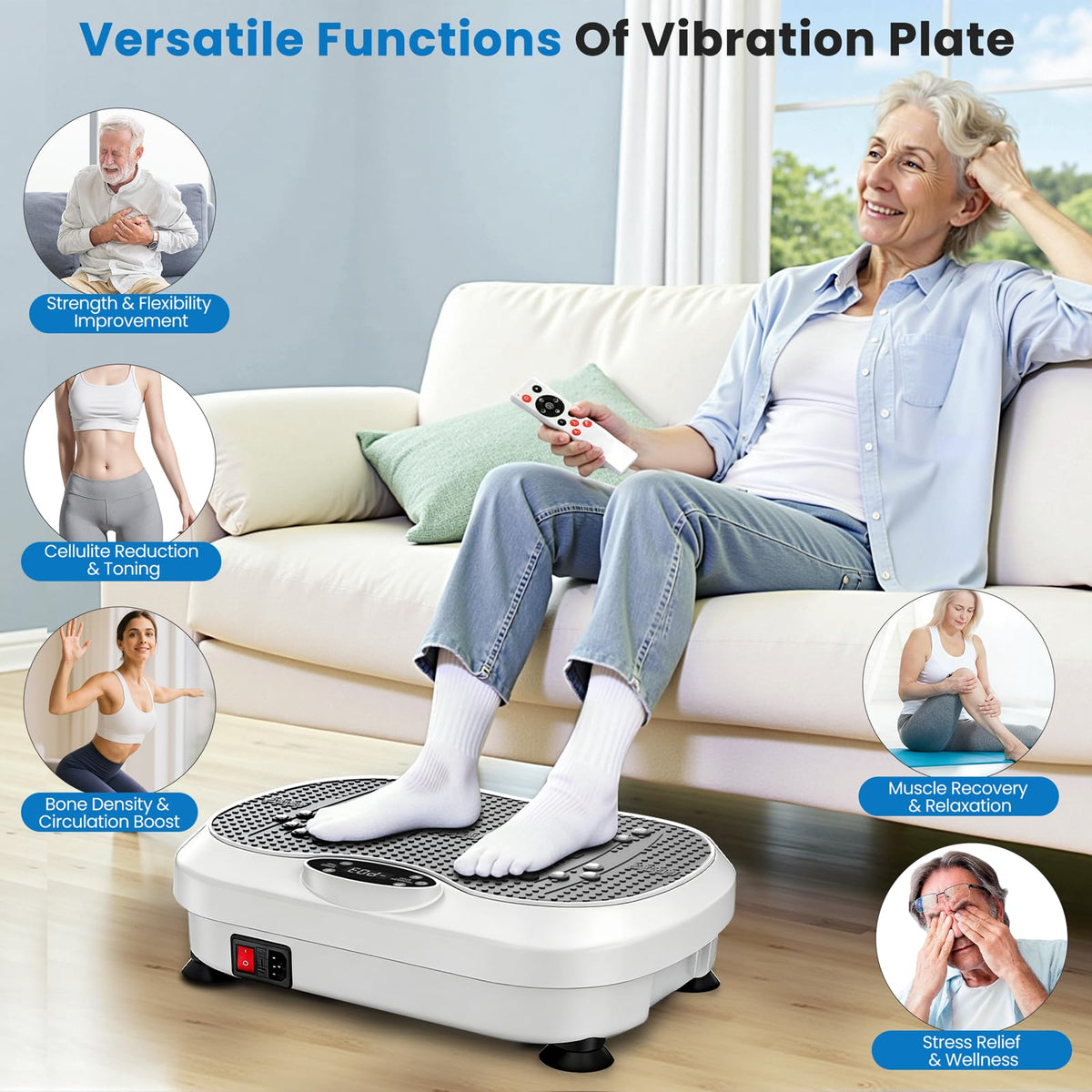 Vibration Plate Exercise Machine with 200 Levels E30089