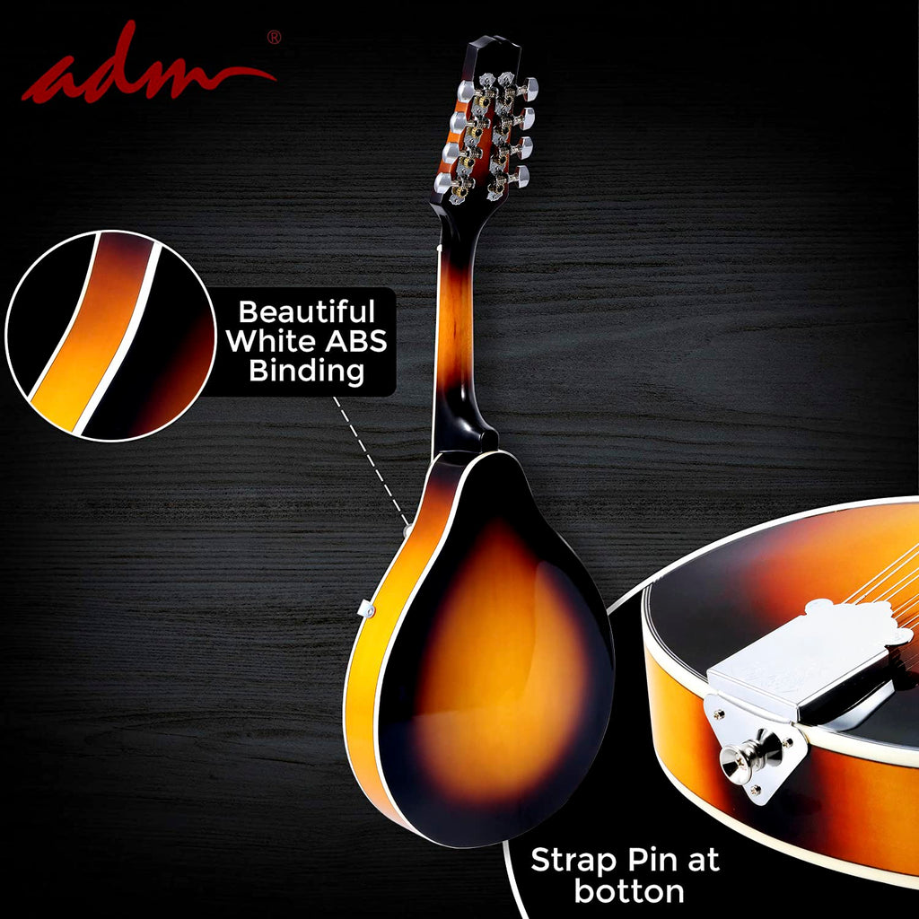 Wood A Style Mandolin Instrument Kit with Bag V6885