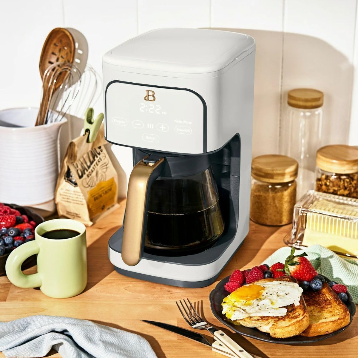 12-Cup Programmable Coffee Maker with Glass Carafe V5039