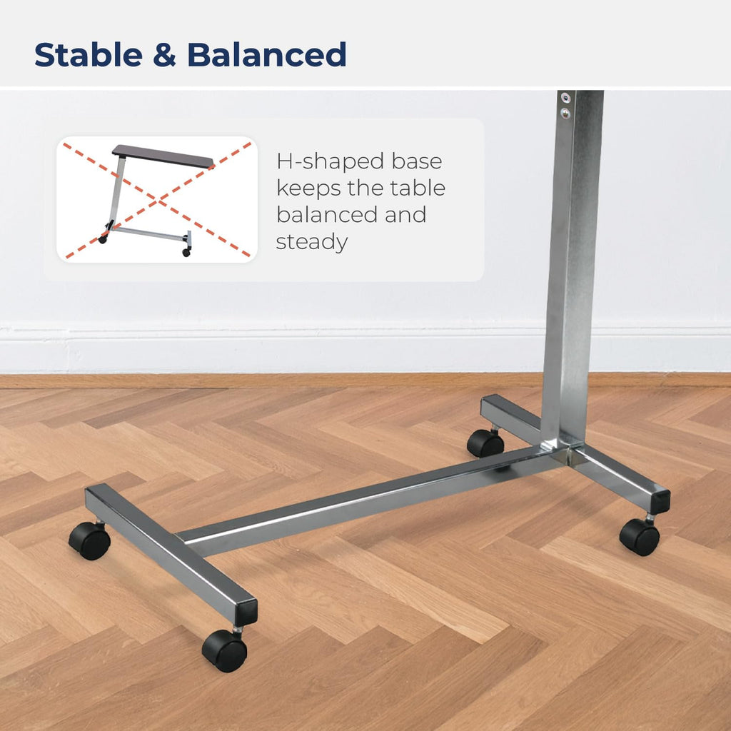 Non Tilt Top Overbed Table with Wheels K760810