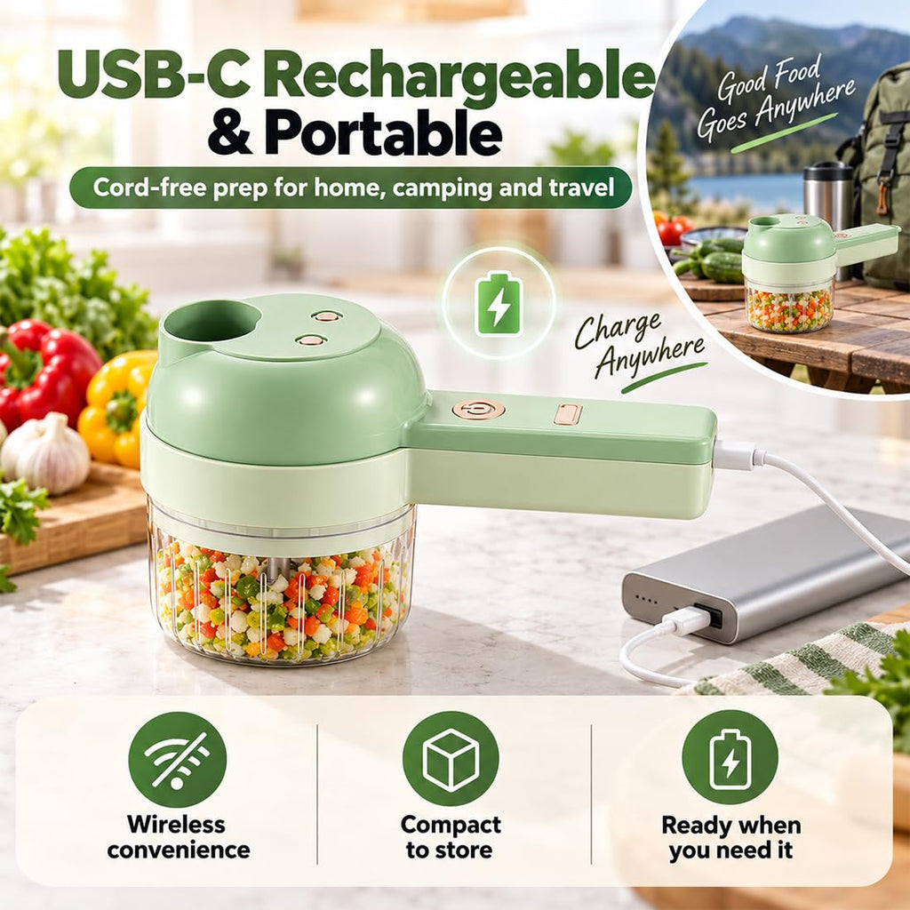 4 in 1 Wireless Electric Vegetable Chopper J181