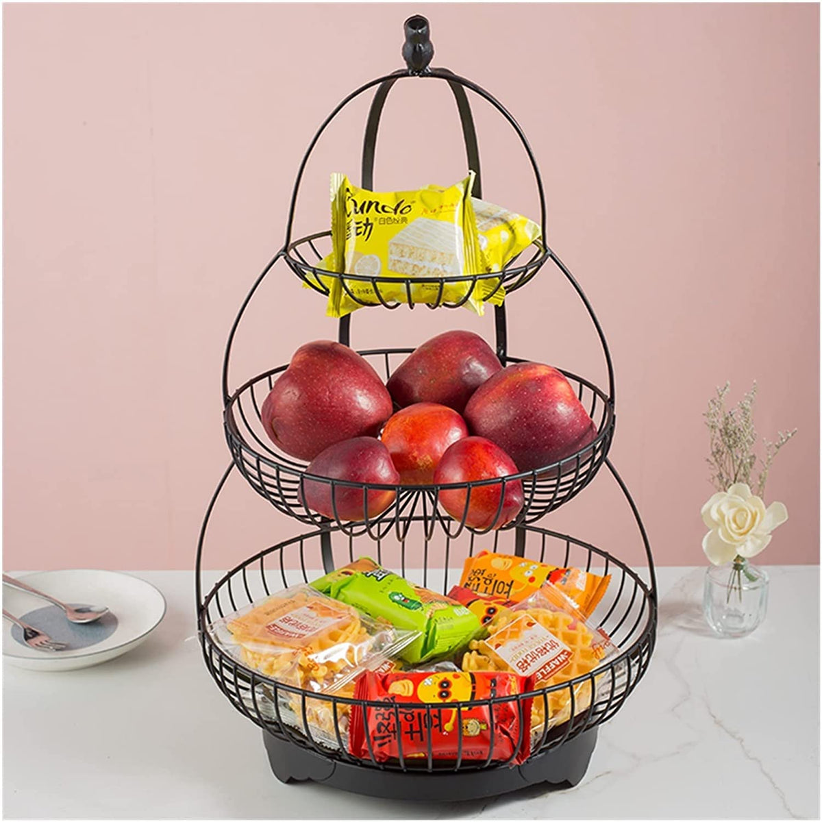 3-Tier Metal Fruit Basket E326972