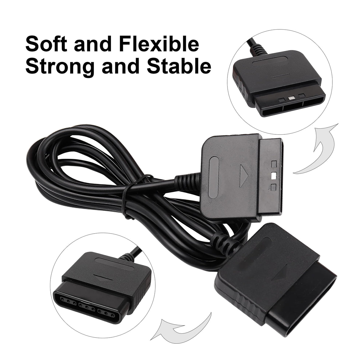 PS2 Controller Extension Cable 2-Pack 1.8M/6FT M47365