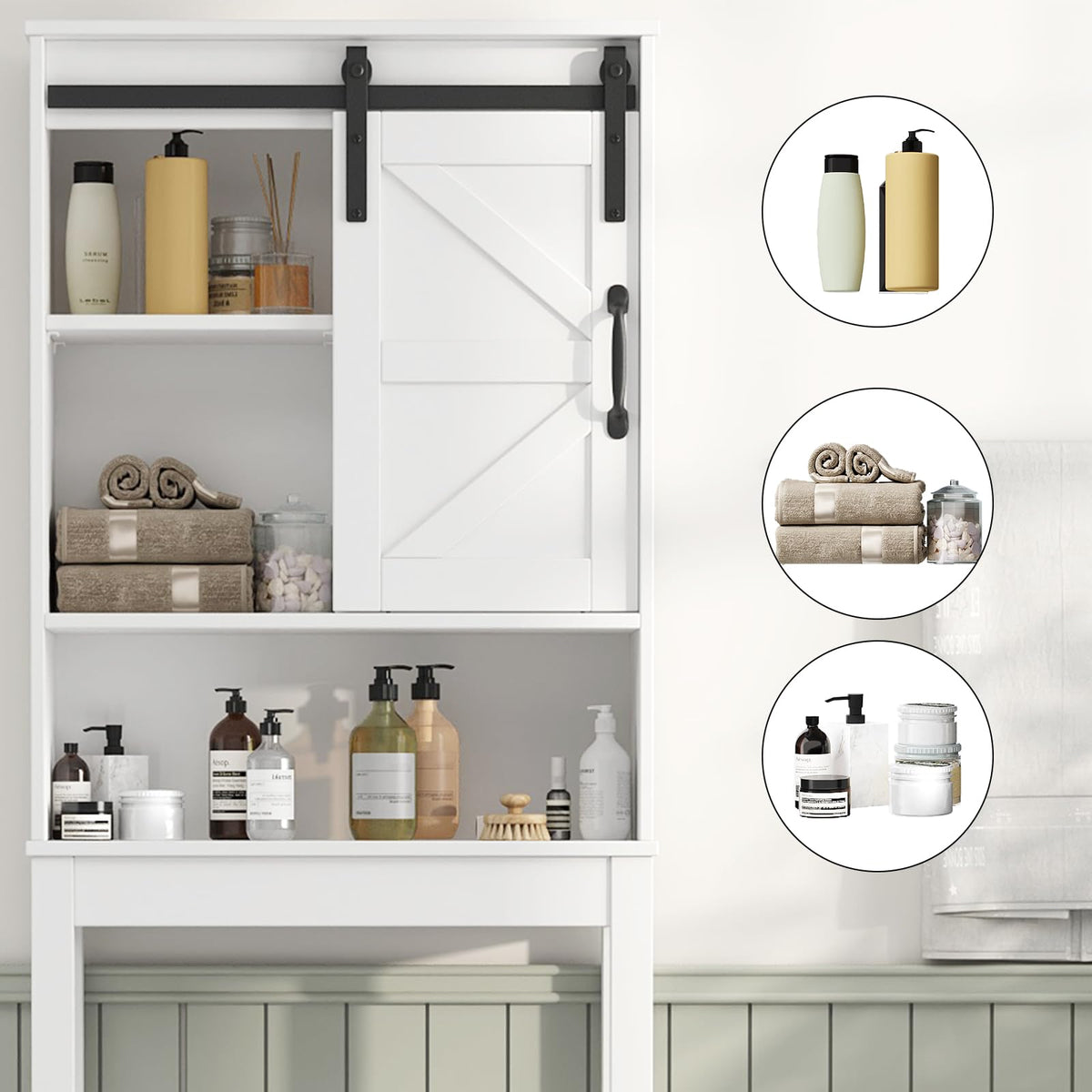 Over The Toilet Storage Cabinet, White M792755