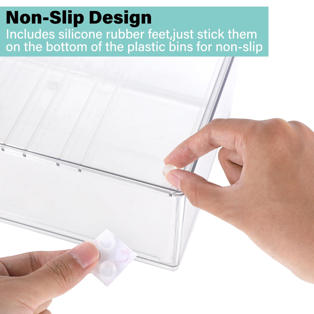 Acrylic Makeup Organizer, 3 Pack Stackable Clear Storage Drawers L720