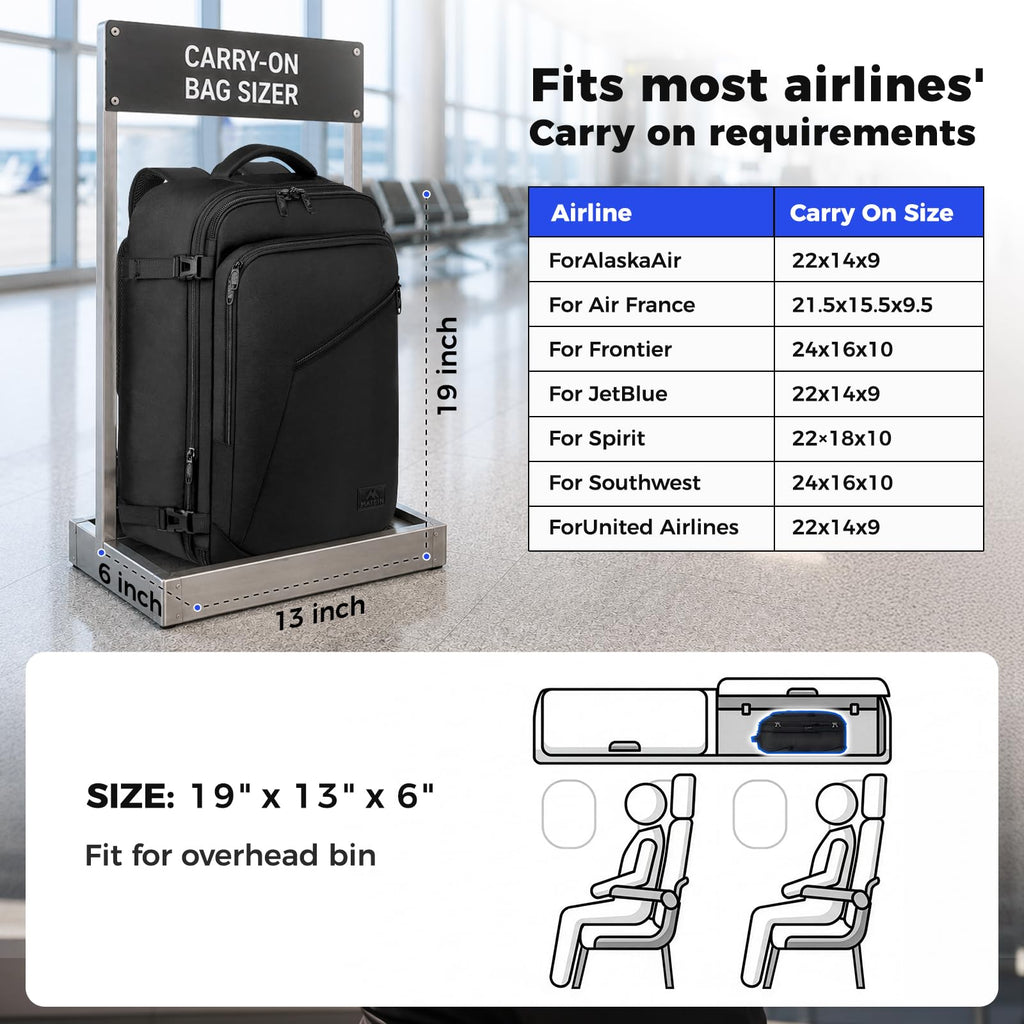 Extra Large Expandable Travel Backpack N754