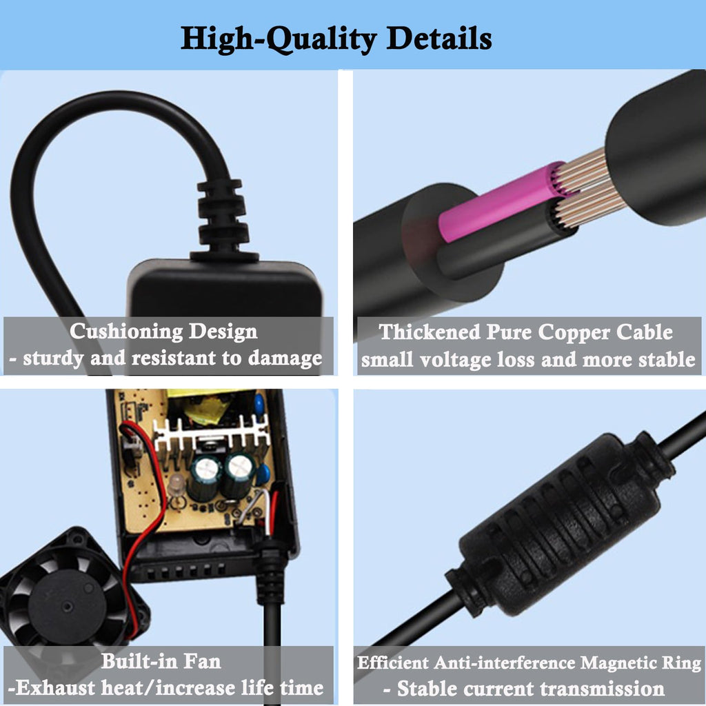 42V 2A Electric Scooter Charger with 4 Plugs C3687