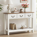 Black Oak Sofa Table with 3 Drawers M1377