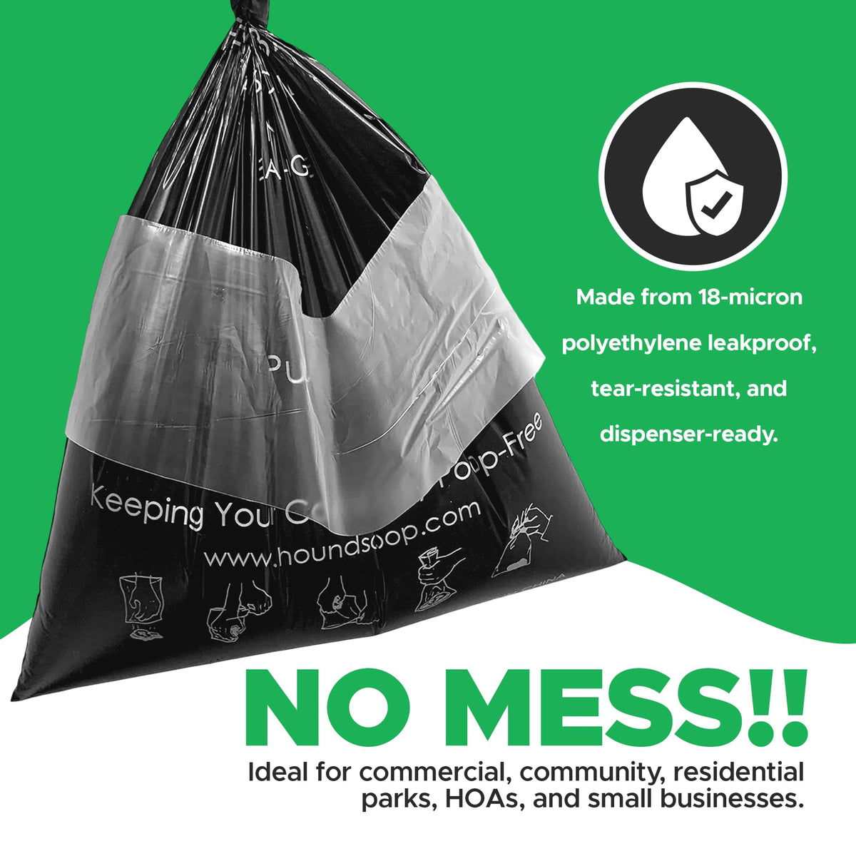 XL Pull-Strap Header Pet Waste Bags P325122