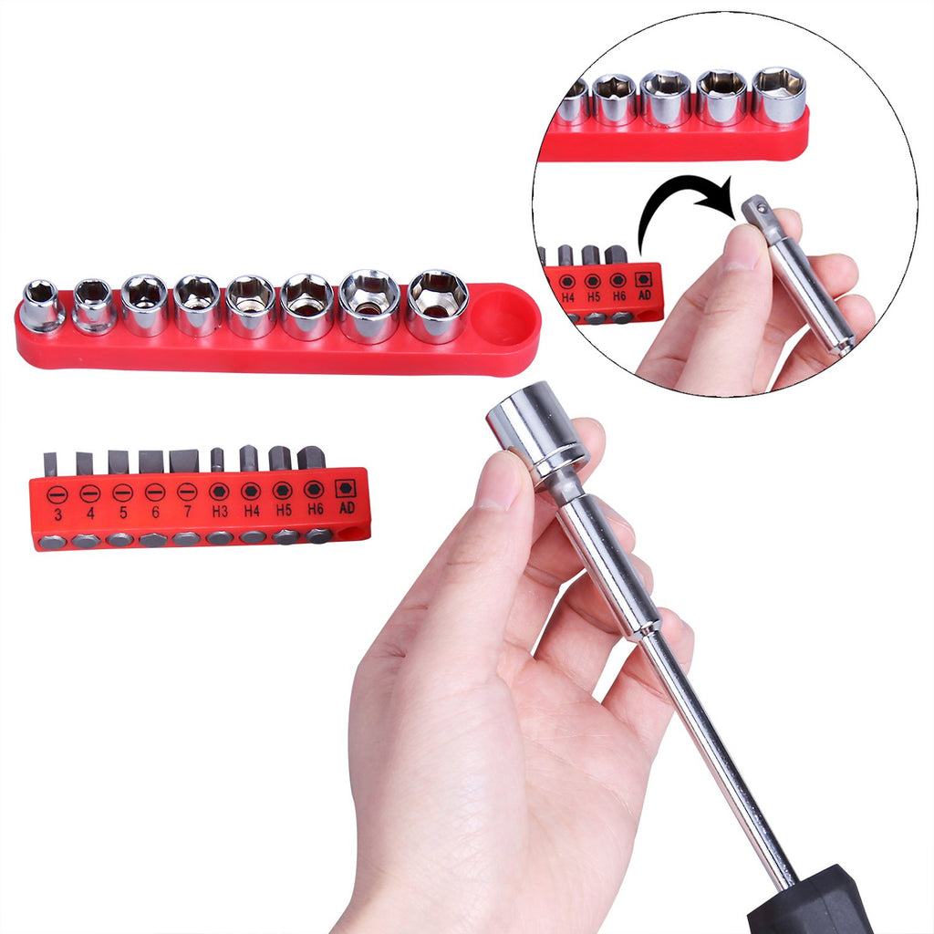 148-Piece Household Tool Set with Plastic Toolbox H536