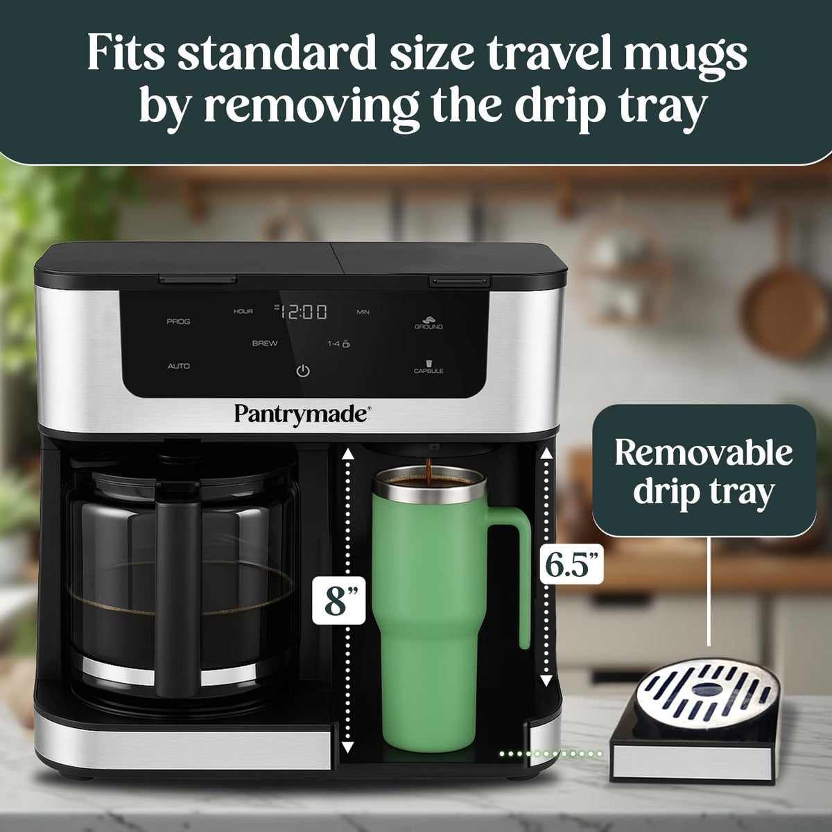 Black Dual Brew 12-Cup Coffee Maker M147