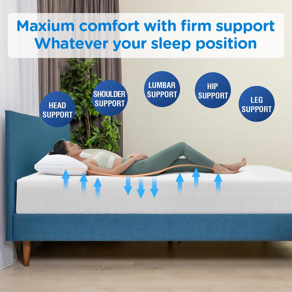 6 Inch Green Tea Cooling Gel Memory Foam Twin Mattress O91500