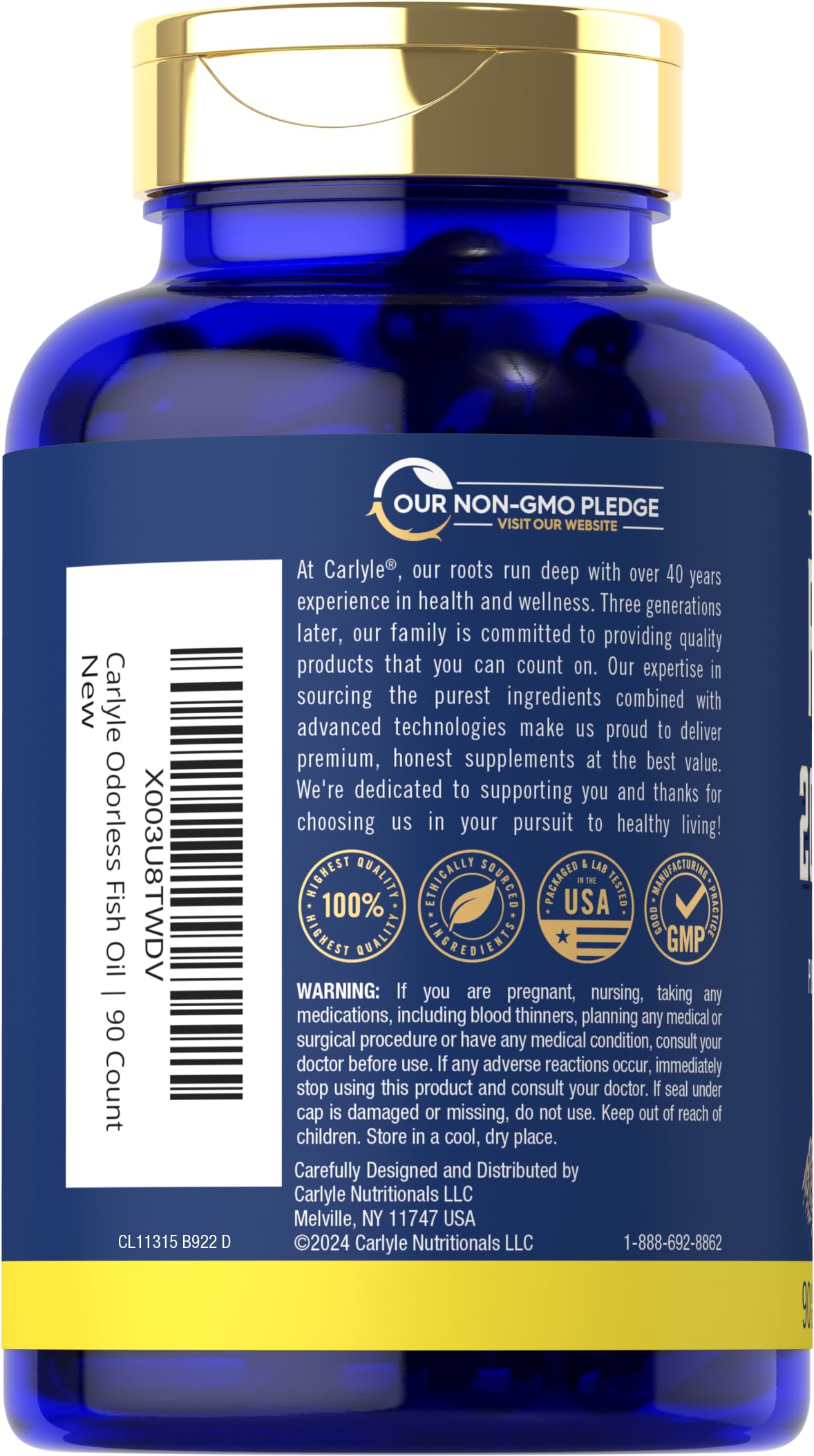 Fish Oil 2000mg Omega 3 Supplement U52999