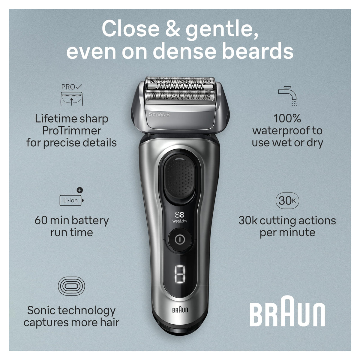 Electric Razor with 4+1 Shaving Elements Y9107