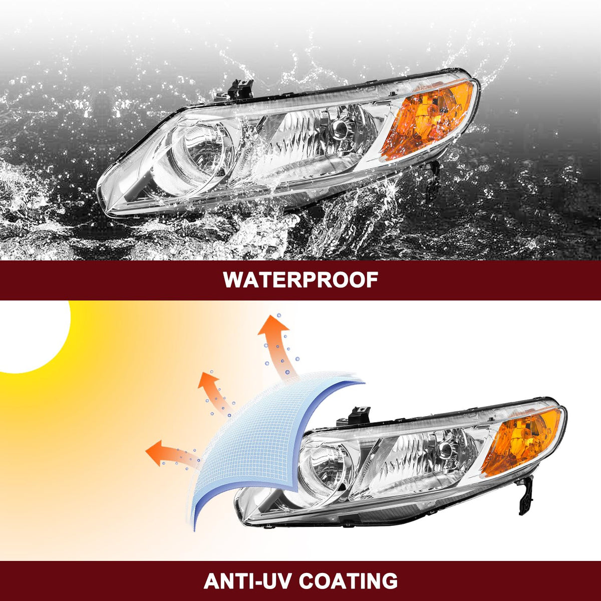 Halogen Headlight Assembly X67614