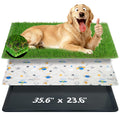 Reusable Dog Loo System with Artificial Grass Turf, Tray, 35x23in X39612