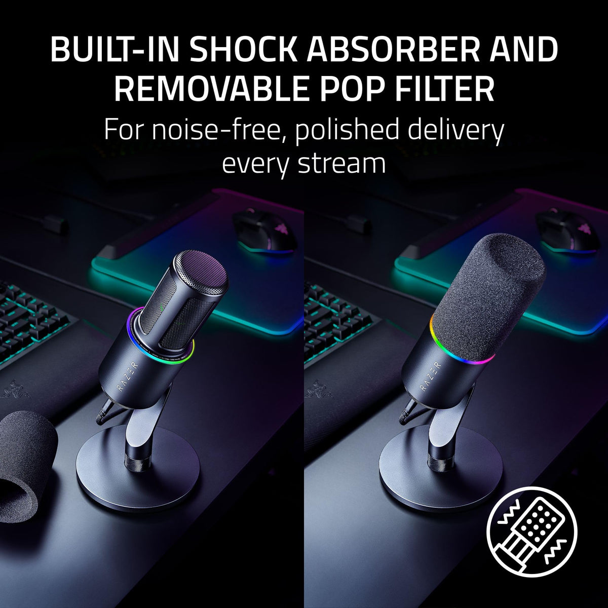 Black Dynamic USB Type C & XLR Microphone K194