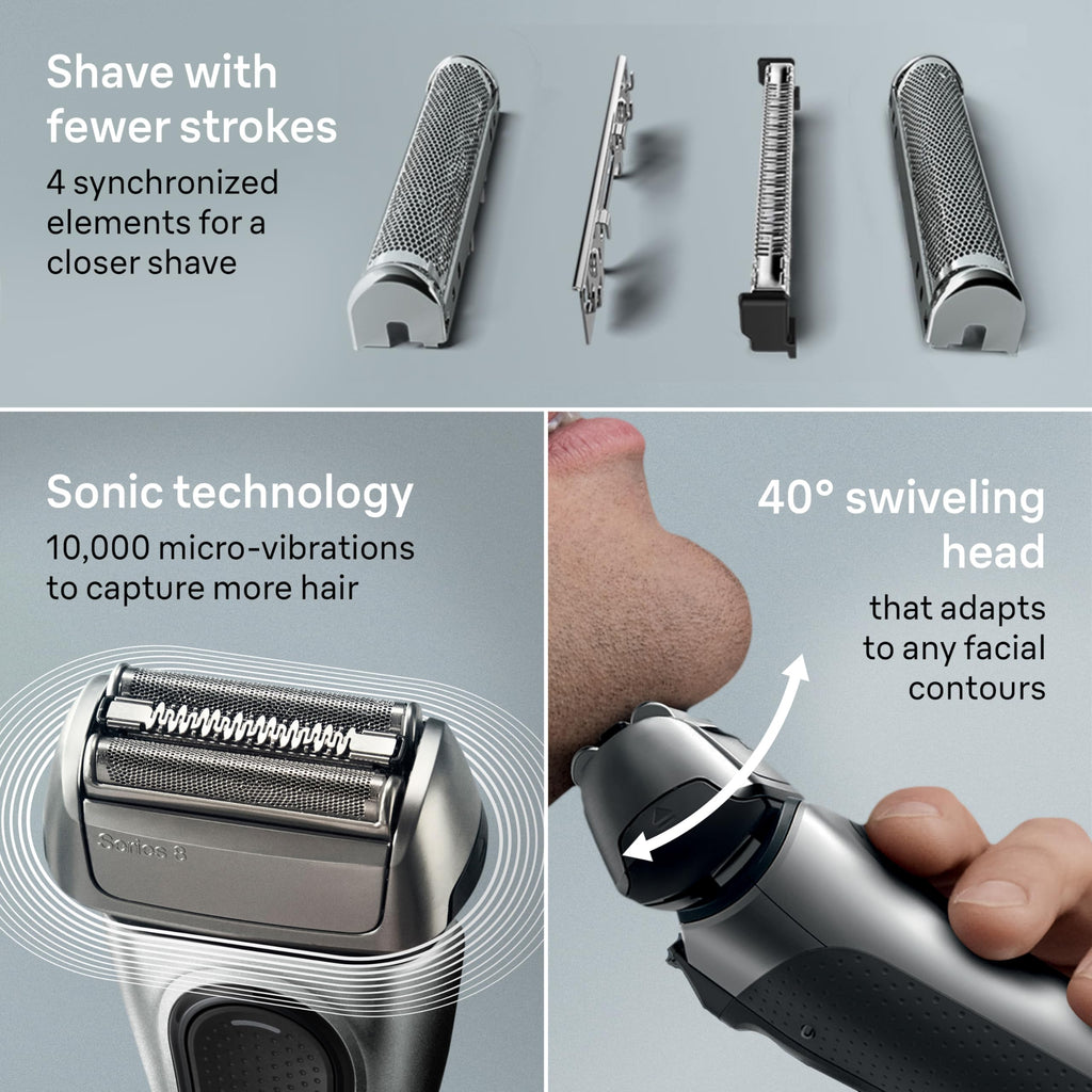 Electric Razor with 4+1 Shaving Elements Y9107