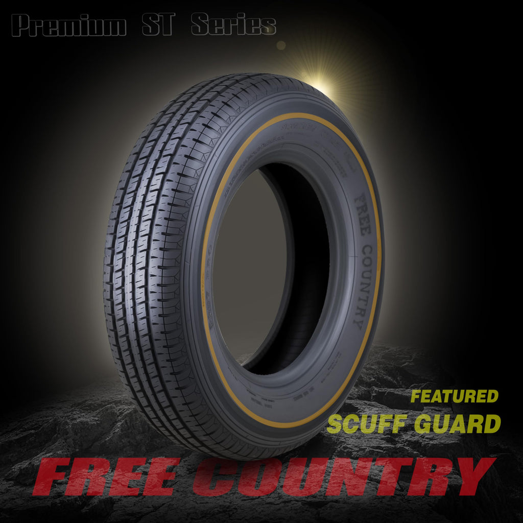 2 Premium Trailer Tires ST205/75R14 8PR LR D B753