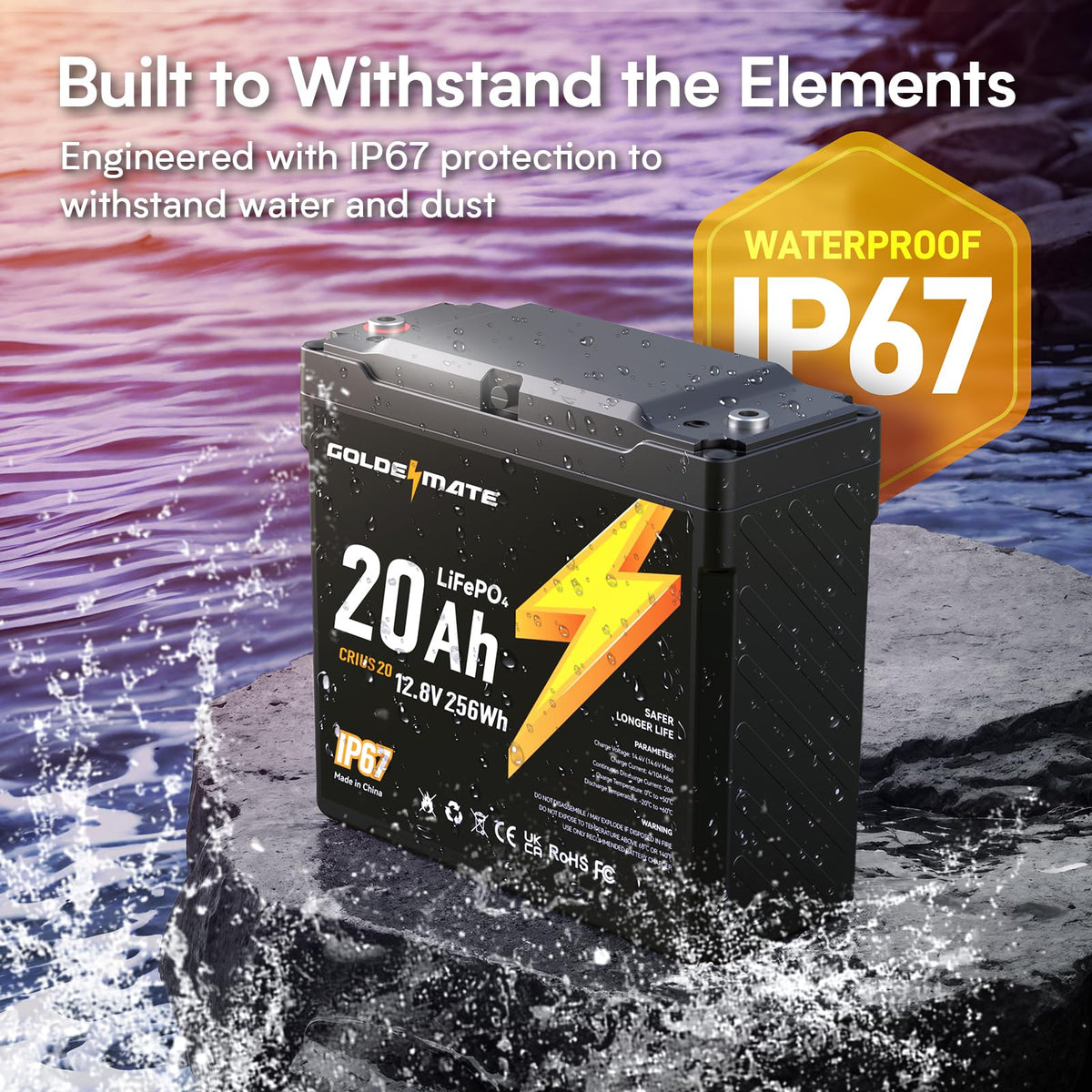 12V 20Ah Lithium LiFePO4 Battery 2 Packs N52549