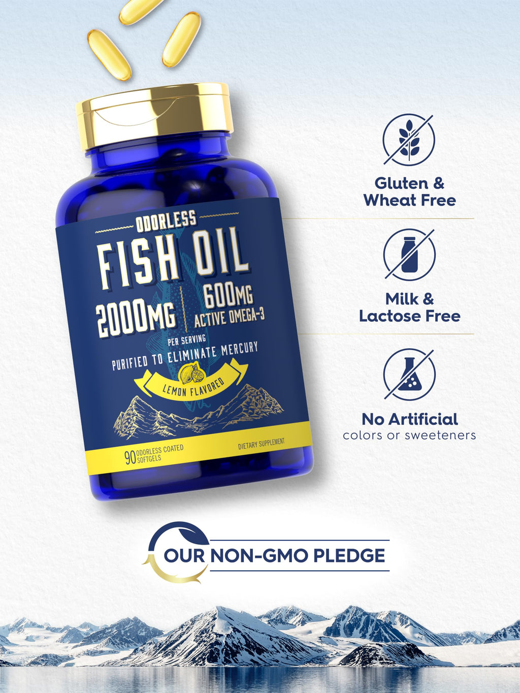 Fish Oil 2000mg Omega 3 Supplement U52999