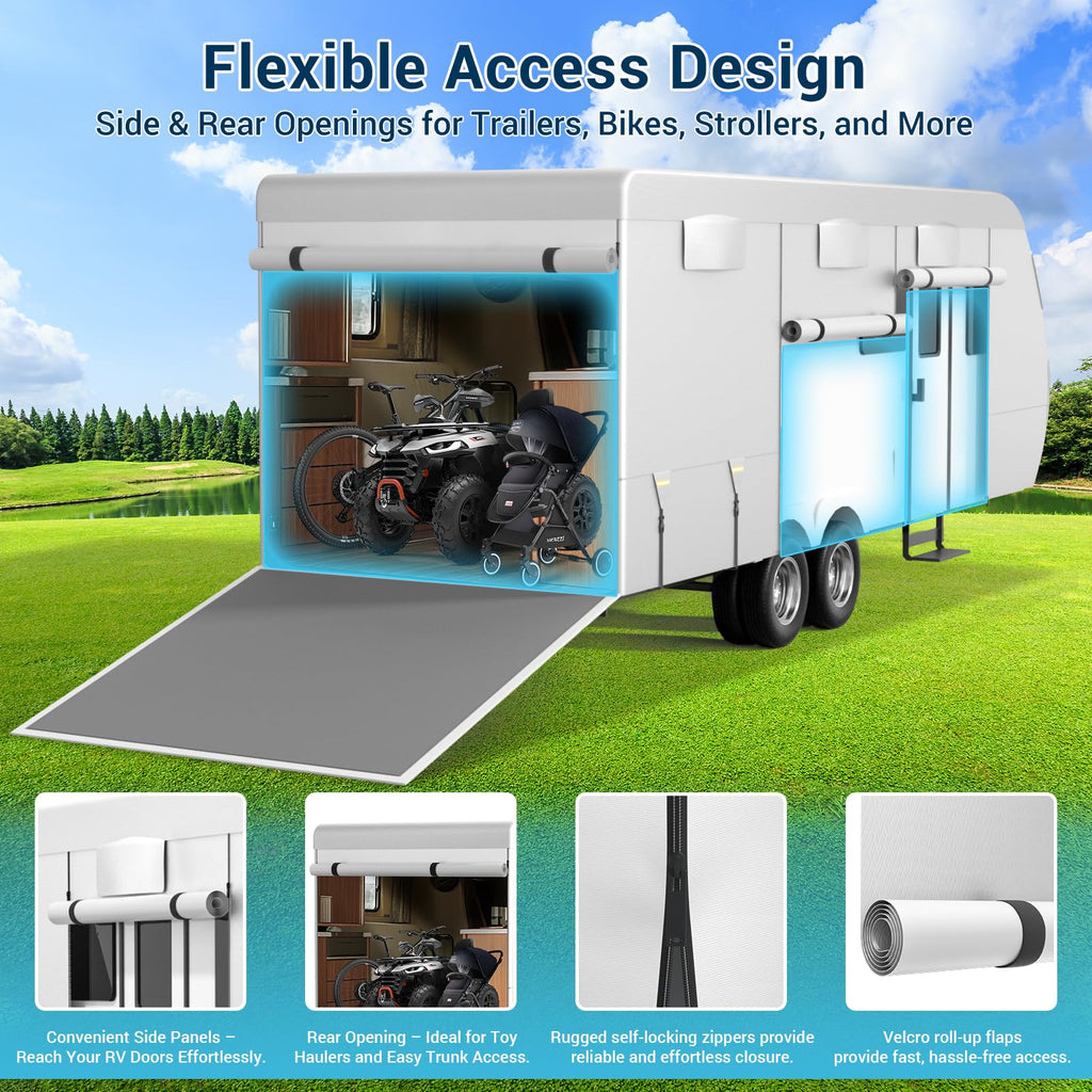 600D Oxford Fabric 30-33ft Travel Trailer Cover W904
