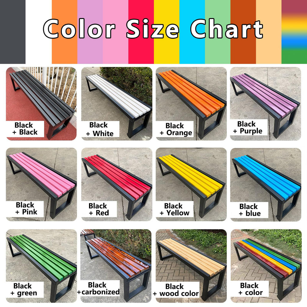 Cast Iron Outdoor Bench Carbonized Finish 150x40x45cm Z367351