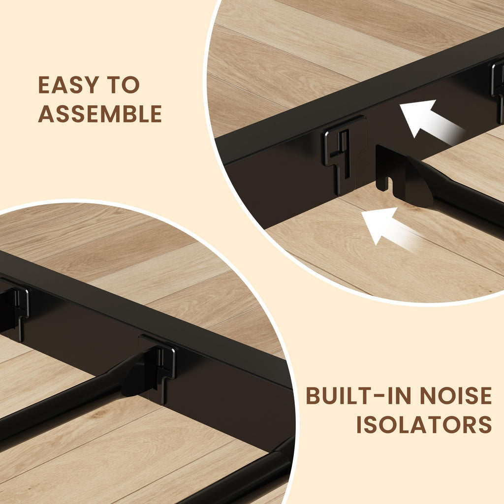 Black L Shaped Twin Beds with Rails Z2873
