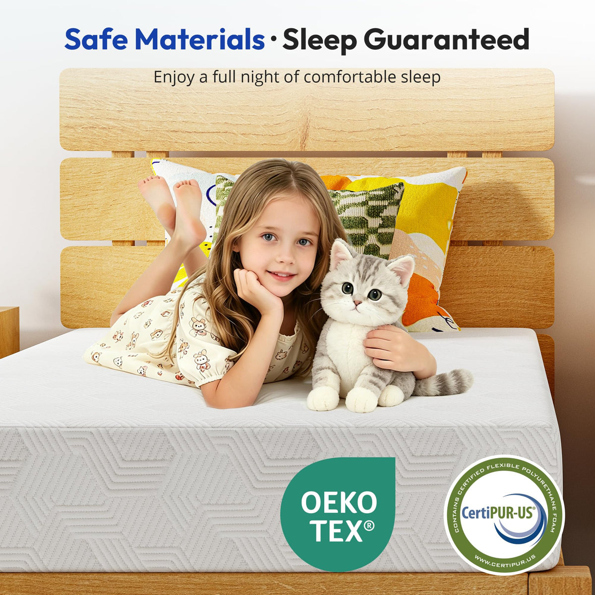 5 Inch Cooling Gel Memory Foam Twin Mattress U8671