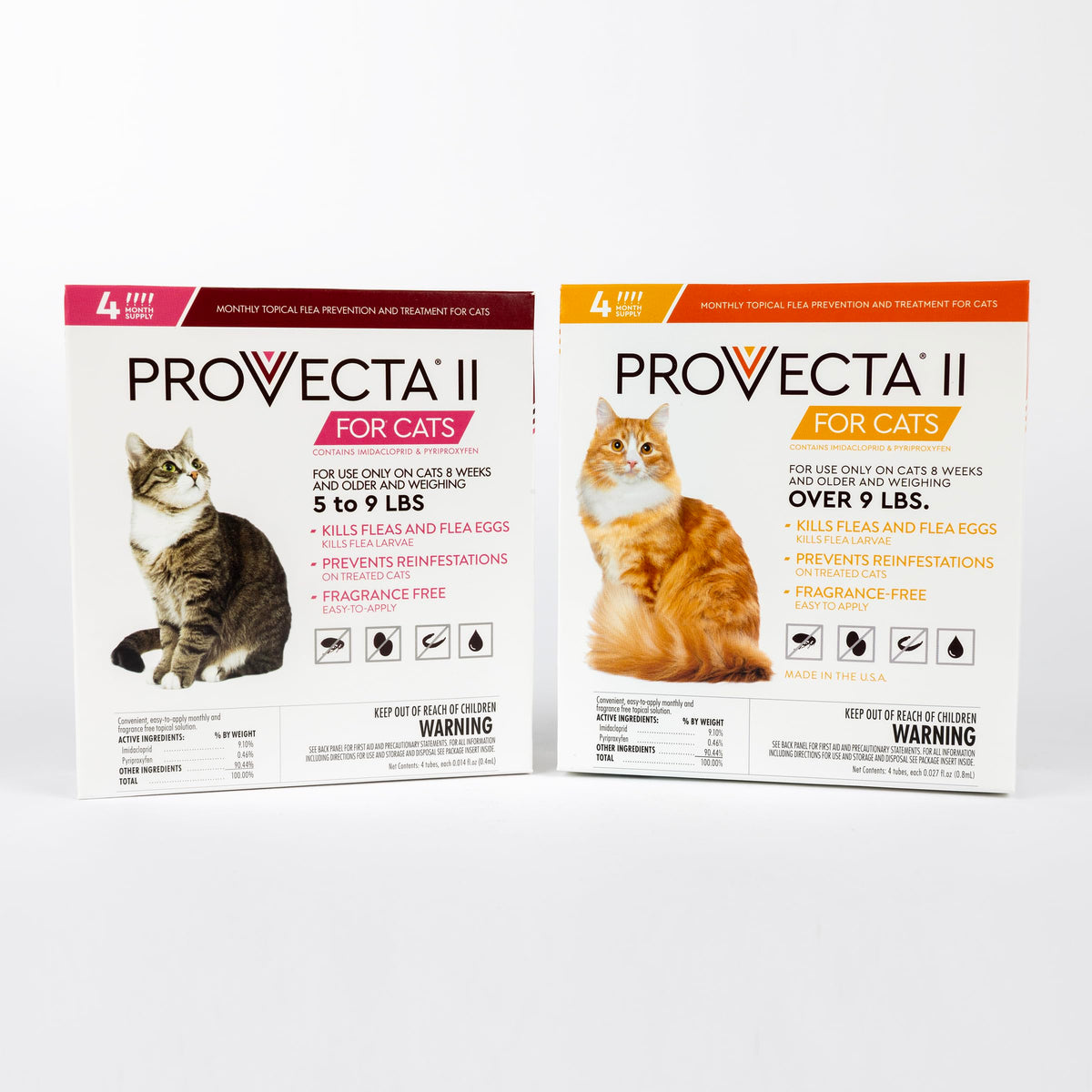 Flea Treatment for Small Cats 5-9 lbs, 4-Month Supply E848