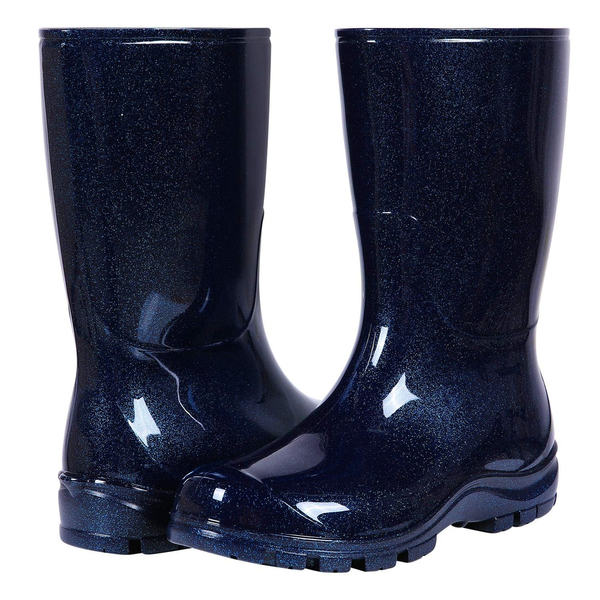 Women's Mid Calf Waterproof Rubber Rain Boots G3340