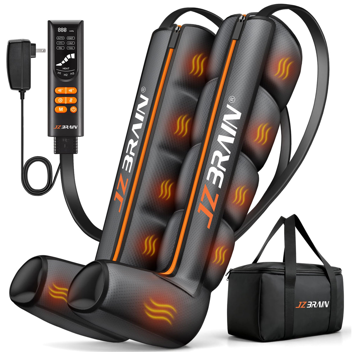 Air Compression Boots Leg Massager with Heat F8773