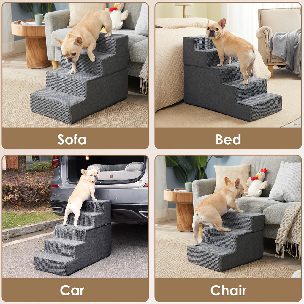4-Step Grey Dog Stairs R398
