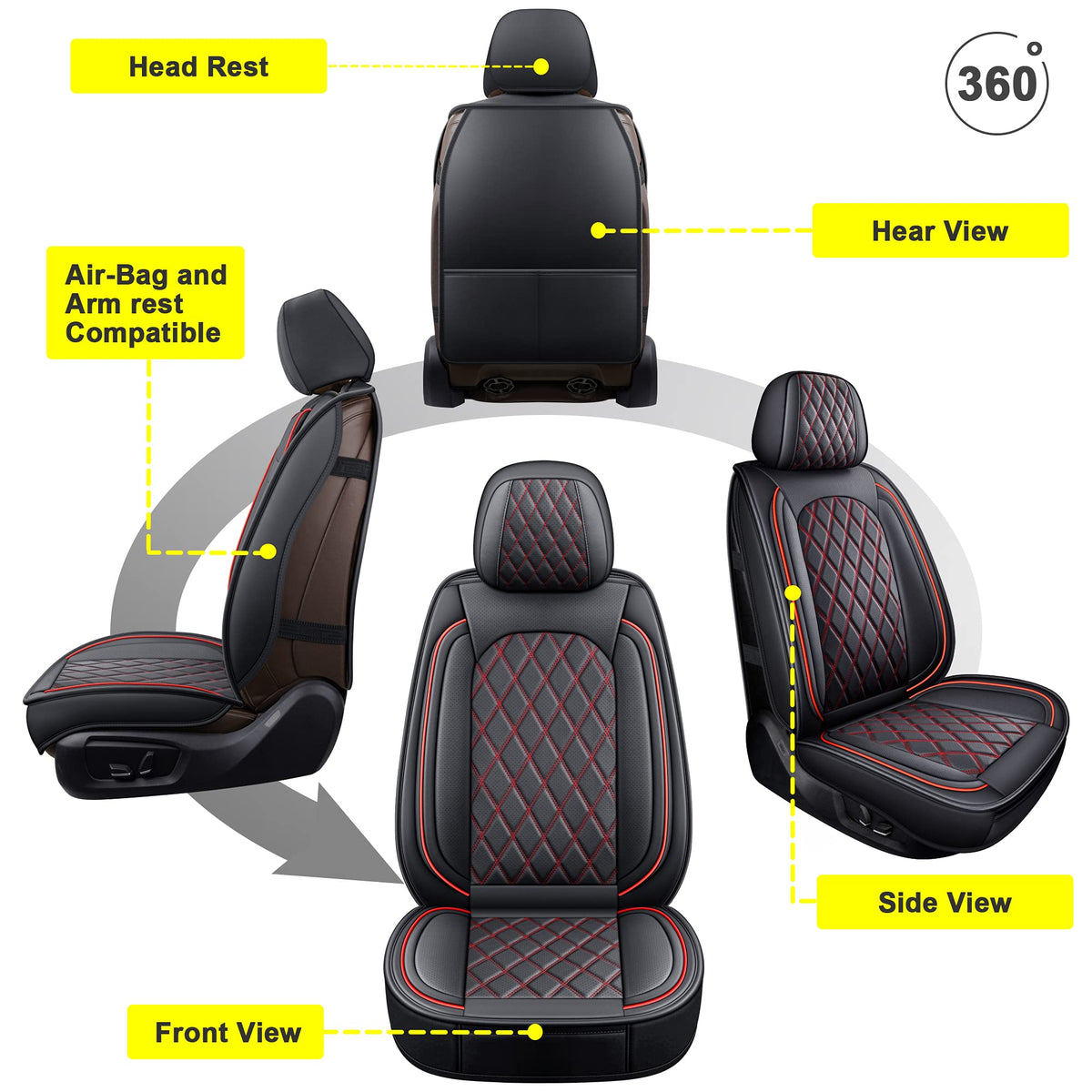 Waterproof Car Seat Covers Full Set R1410