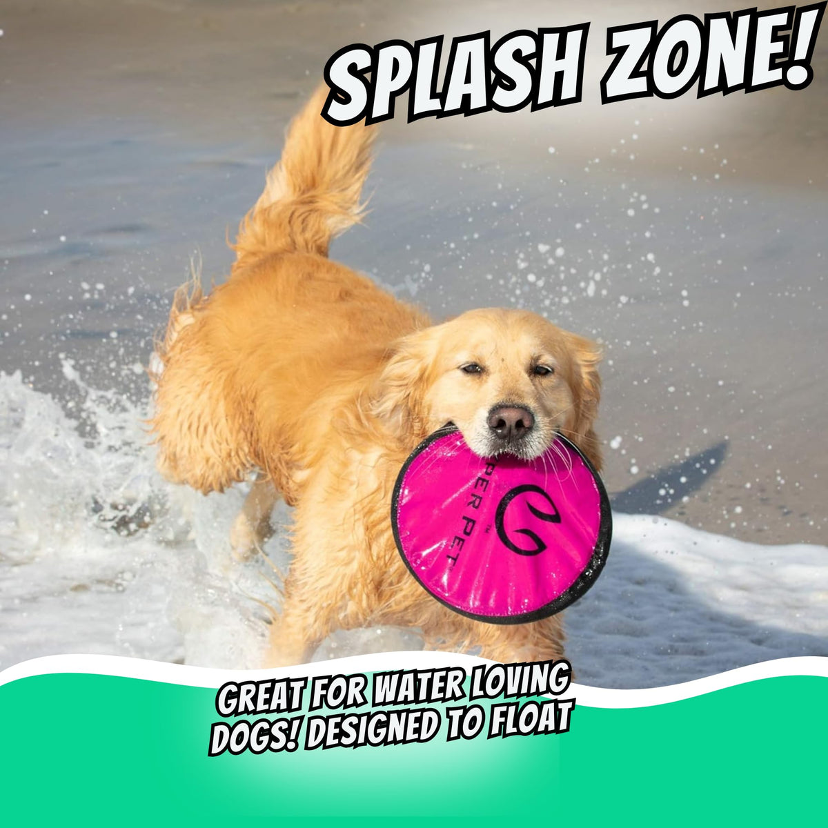 Soft Dog Toy Flying Disc 9 Inch 5 Pack J859614
