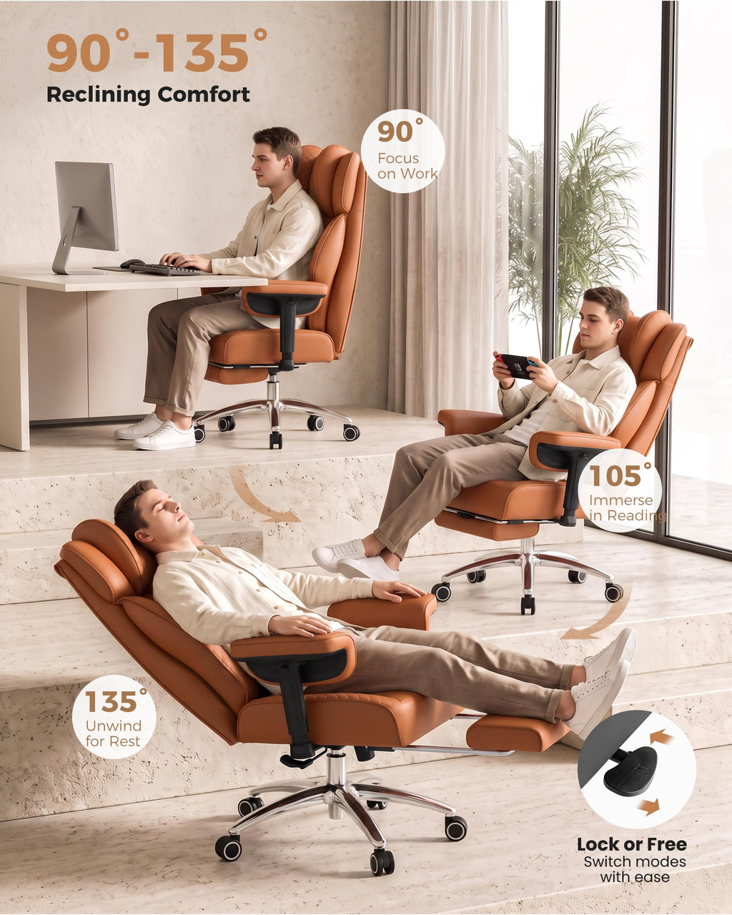 Big and Tall Ergonomic Office Chair K751